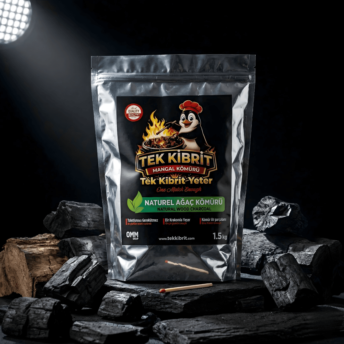 Tek Kibrit Mangal Kömürü